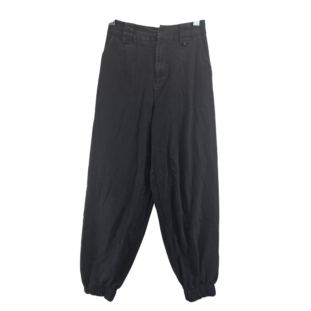 I.AM.GIA Black High Waisted Elastic Cuff Jogger Pants Women Small Streetwear
